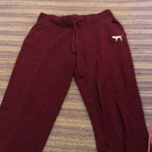 Maroon sweatpants